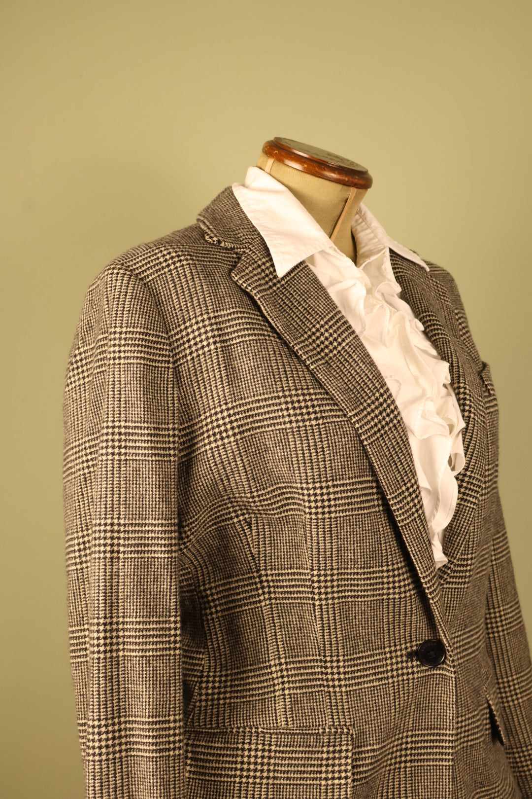 Ralph Lauren Vintage Wool Blend Check Jacket