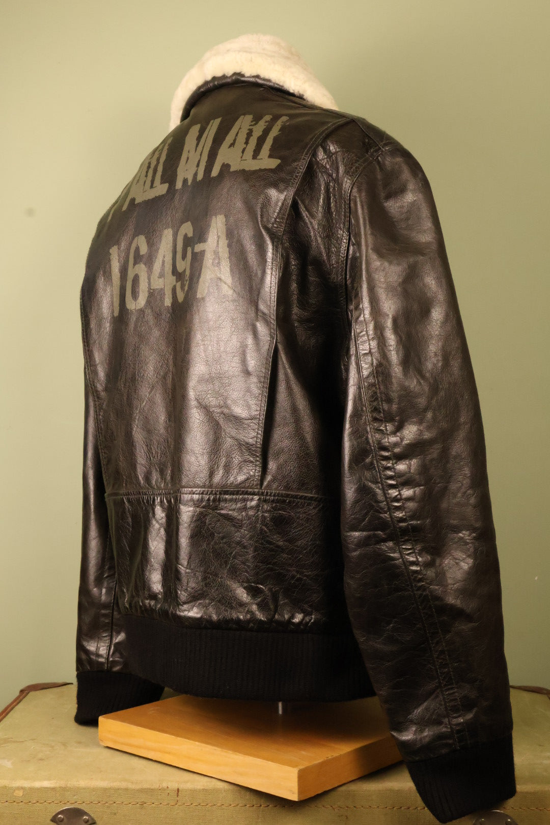 Pall Mall Vintage 90’s Black Leather Aviator Tom Cruise Jacket