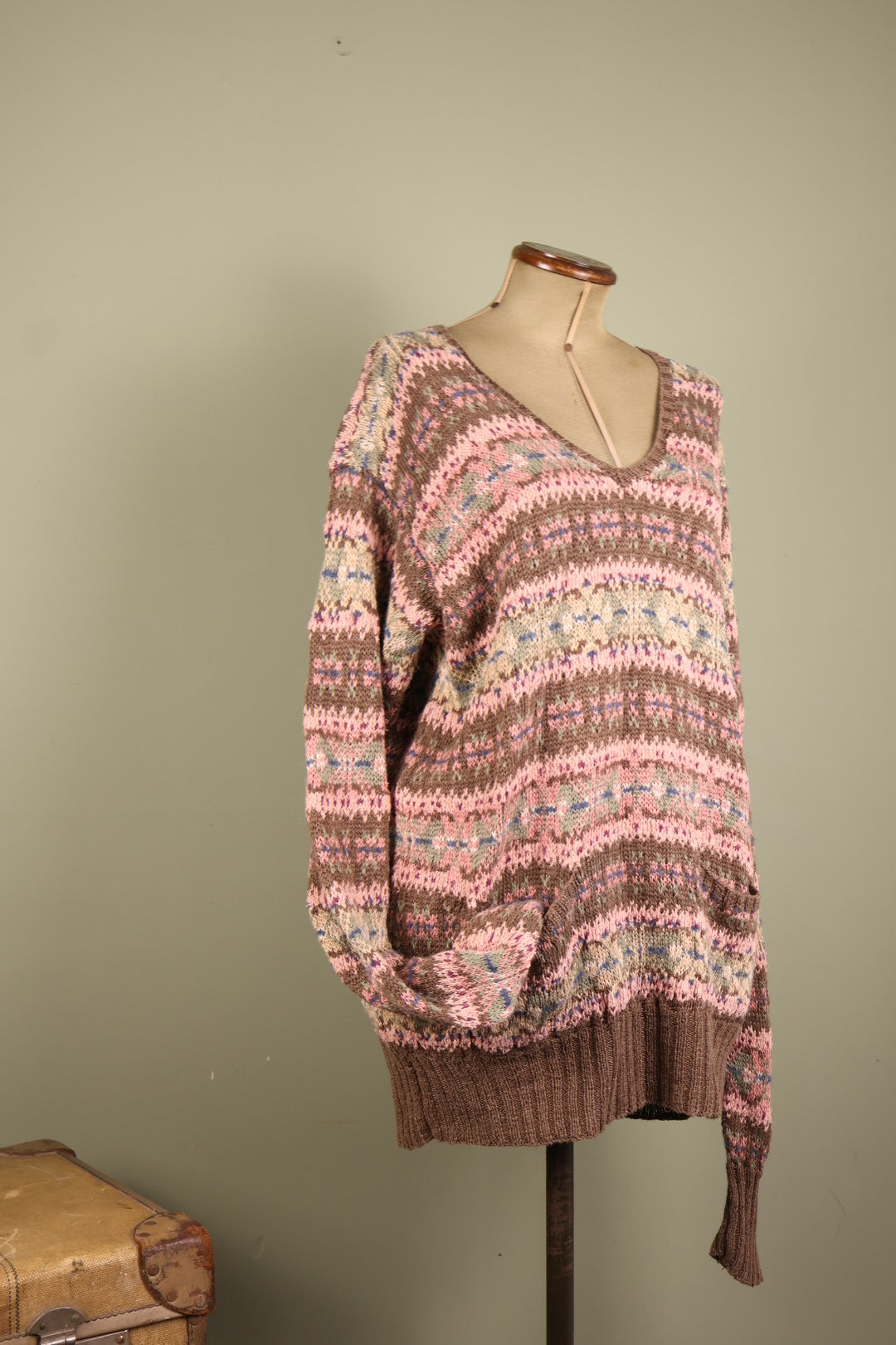 Ralph Lauren Vintage Fair Isle Hand Knit Jumper