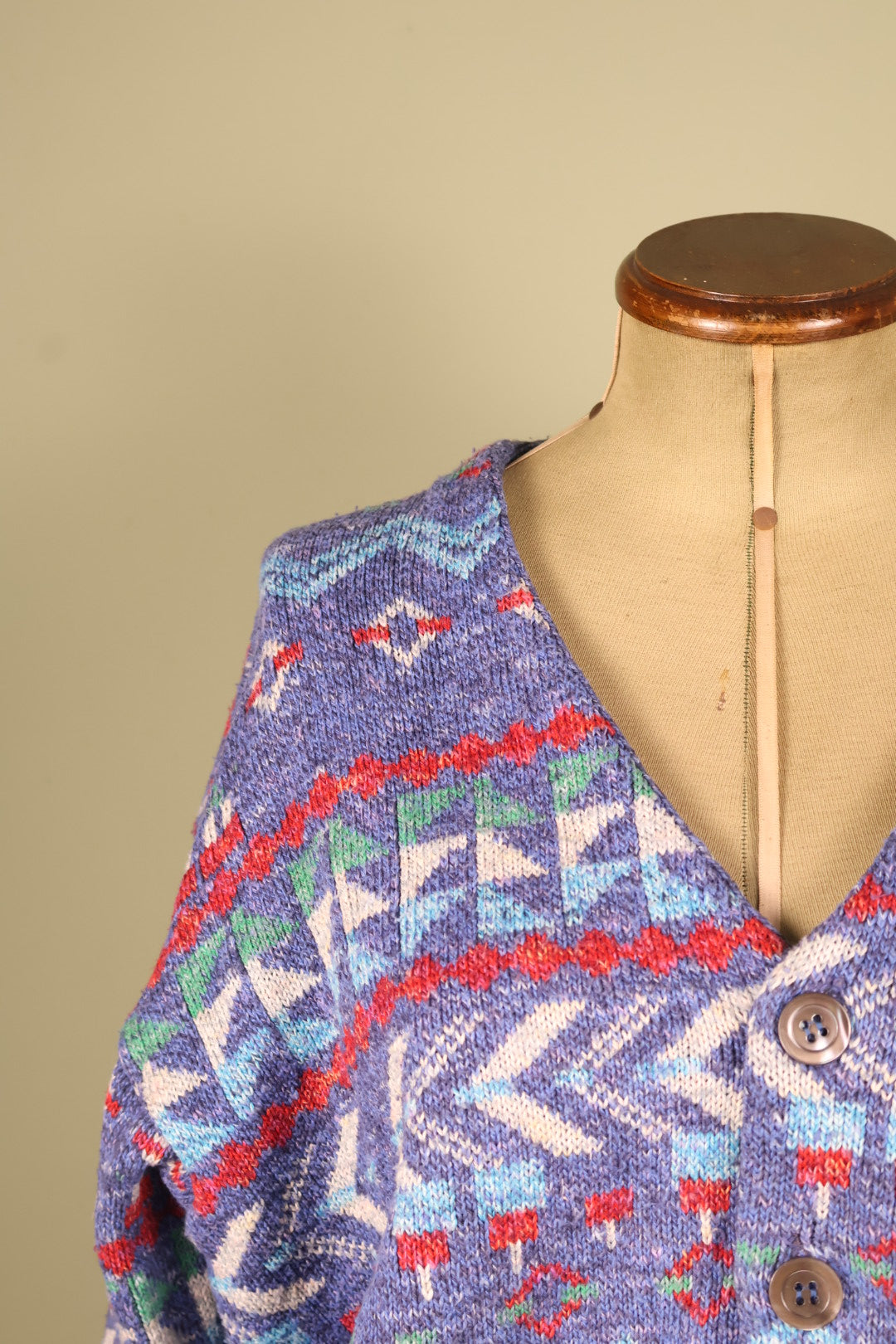 Vintage BluSport by Blumarine Aztec Knit Cardigan