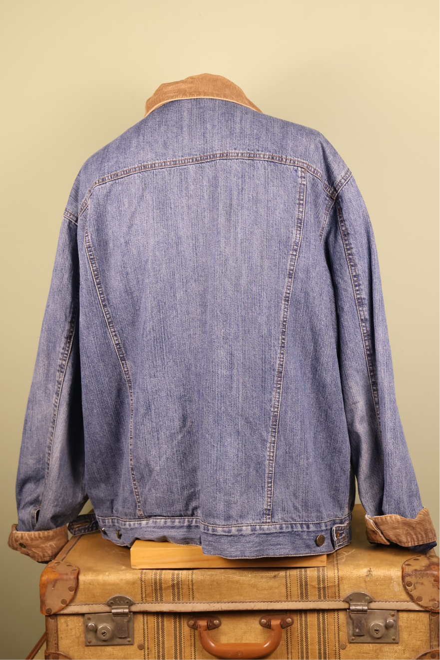 Vintage Wrangler Denim Trucker Jean Jacket Blanket Lined