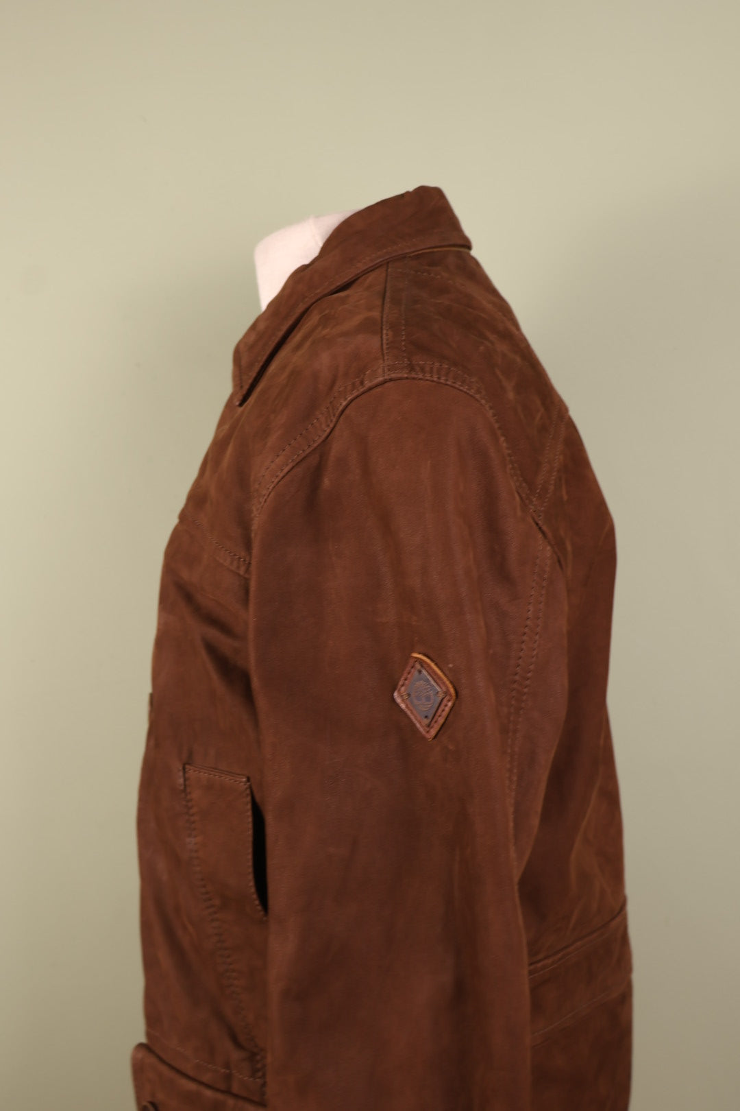 Timberland Vintage Brown Suede Leather Jacket Coat