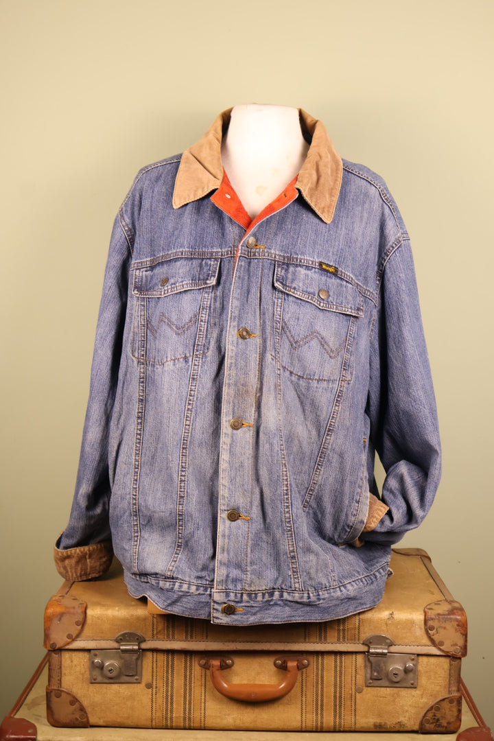 Vintage Wrangler Denim Trucker Jean Jacket Blanket Lined