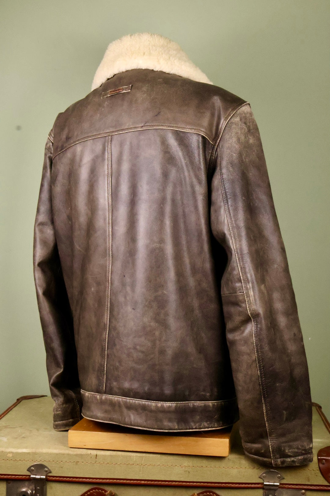 Pall Mall Vintage 90’s Dark Grey Lambskin Leather Jacket