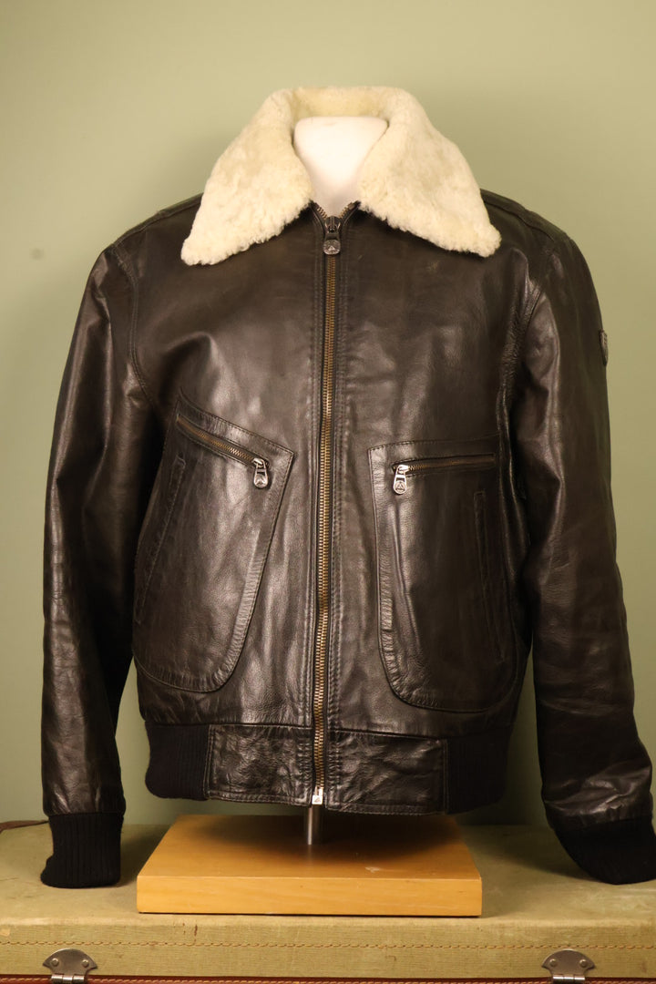 Pall Mall Vintage 90’s Black Leather Aviator Tom Cruise Jacket