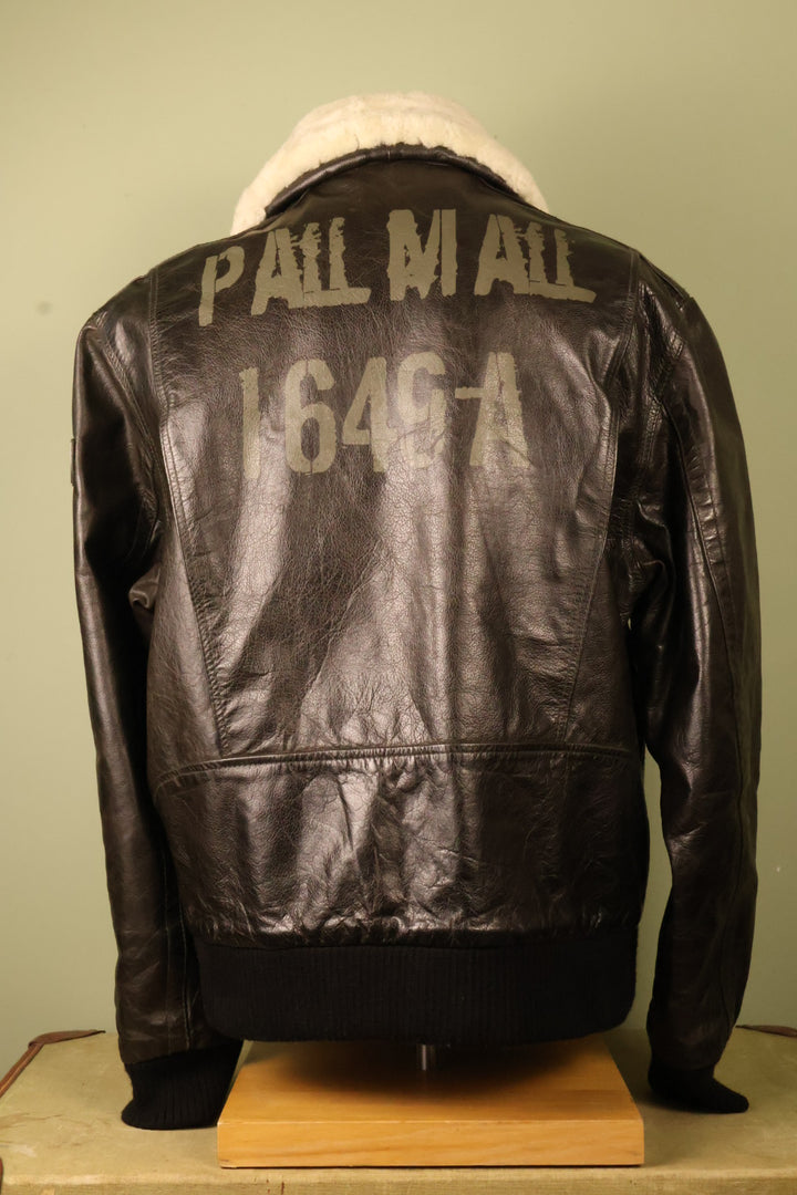 Pall Mall Vintage 90’s Black Leather Aviator Tom Cruise Jacket