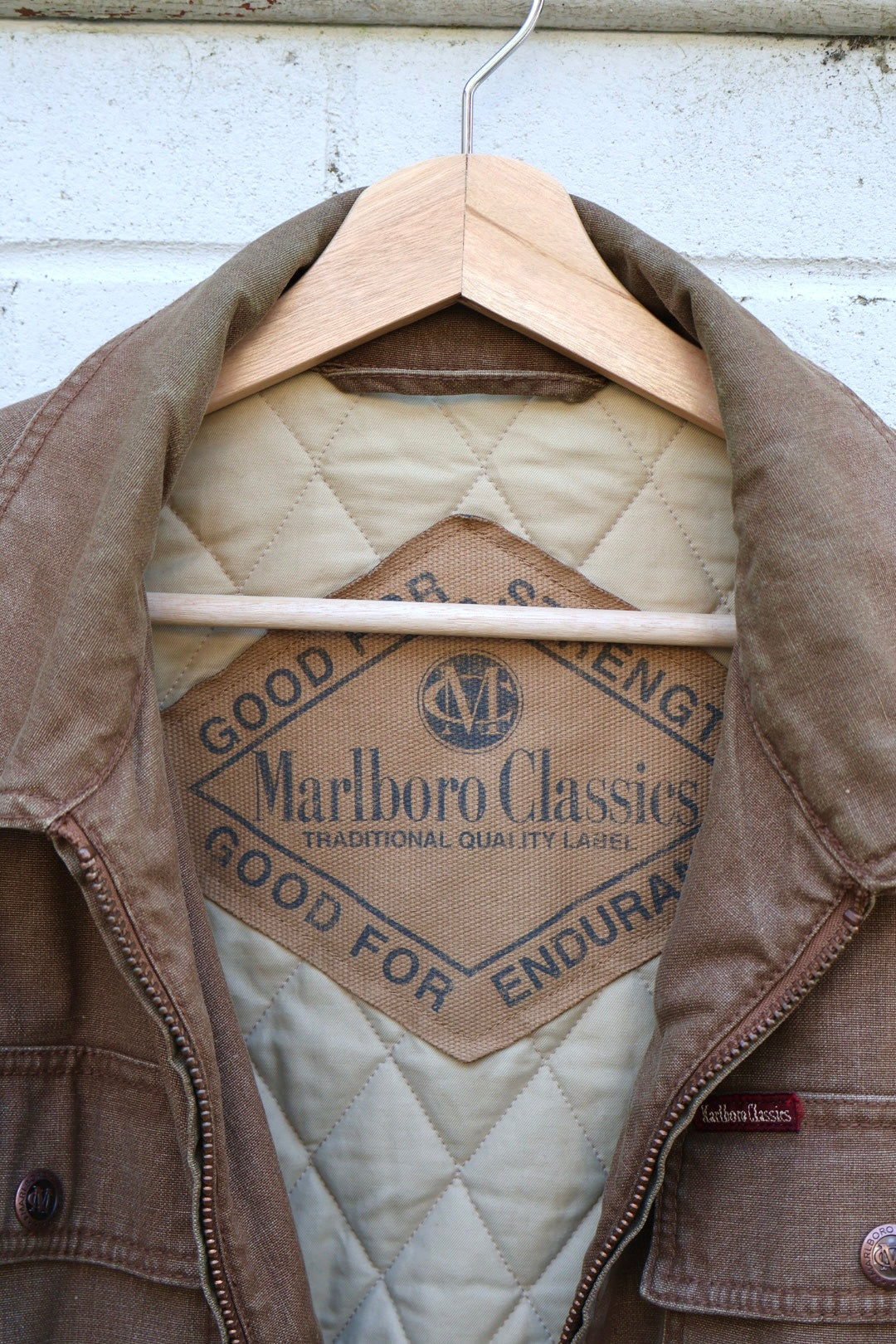 Marlboro Classics Vintage Canvas Cotton Brown Jacket – Muireann B