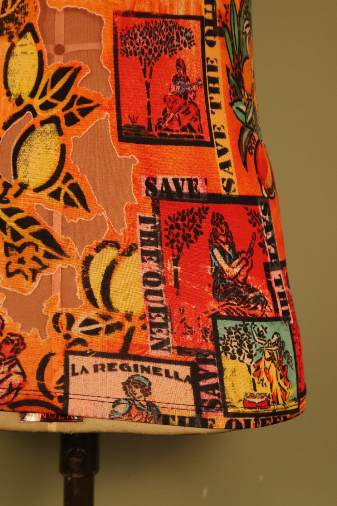 Save the Queen Vintage Italian Designer Mesh Top