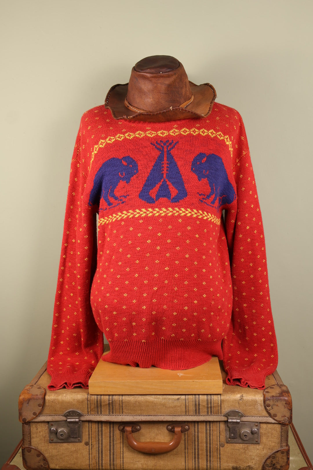 Ralph Lauren Vintage Aztec Style Long Sleeved Jumper