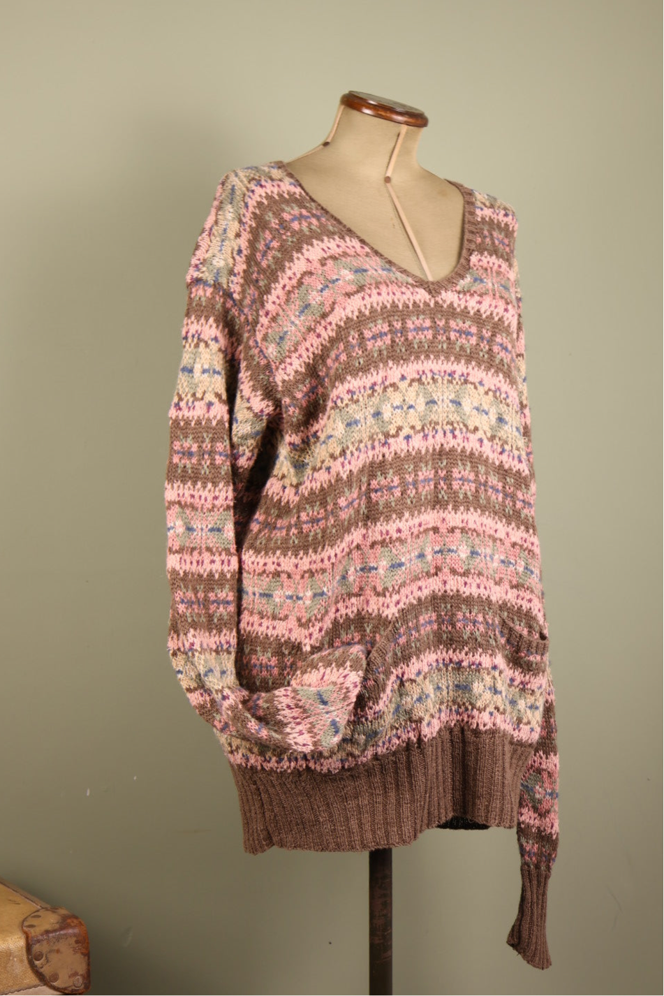 Ralph Lauren Vintage Fair Isle Hand Knit Jumper