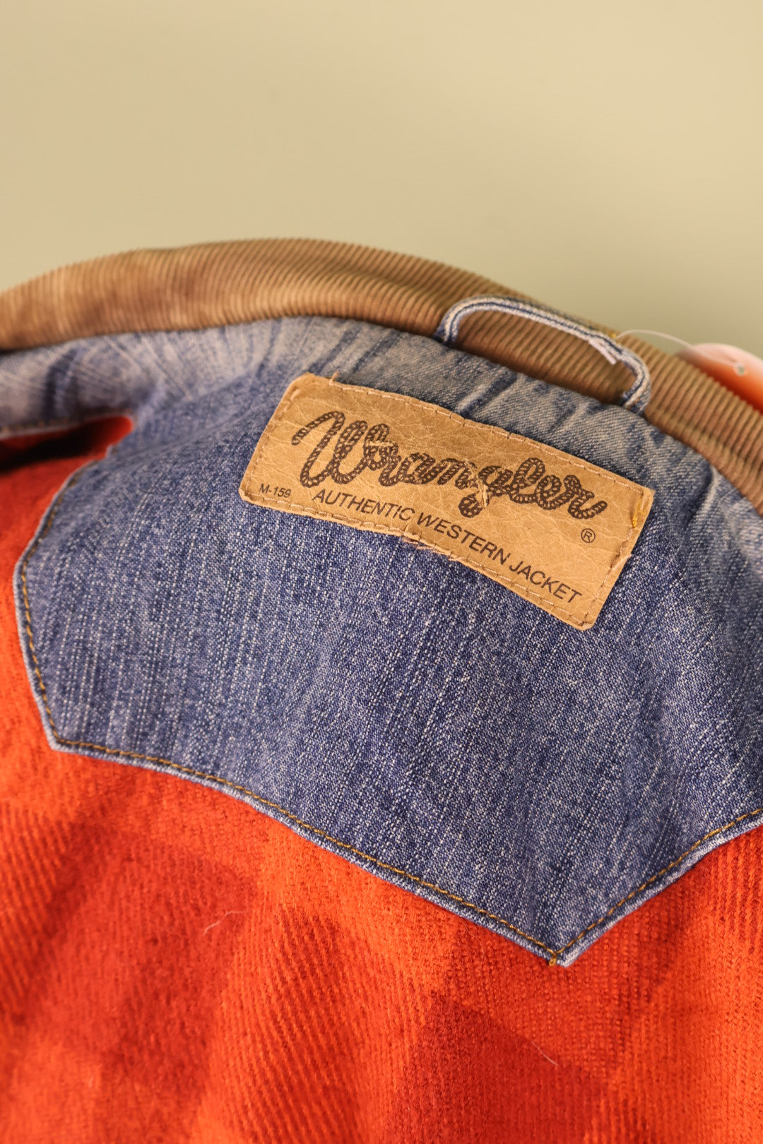 Vintage Wrangler Denim Trucker Jean Jacket Blanket Lined