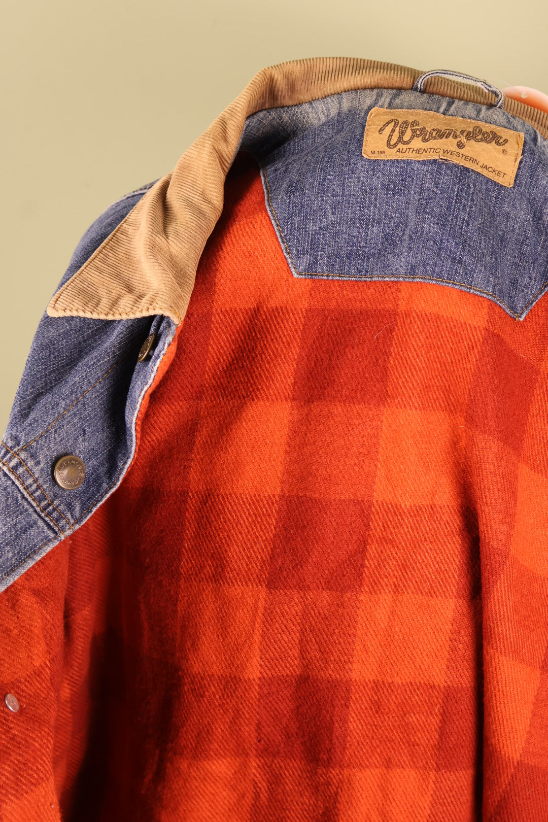 Vintage Wrangler Denim Trucker Jean Jacket Blanket Lined