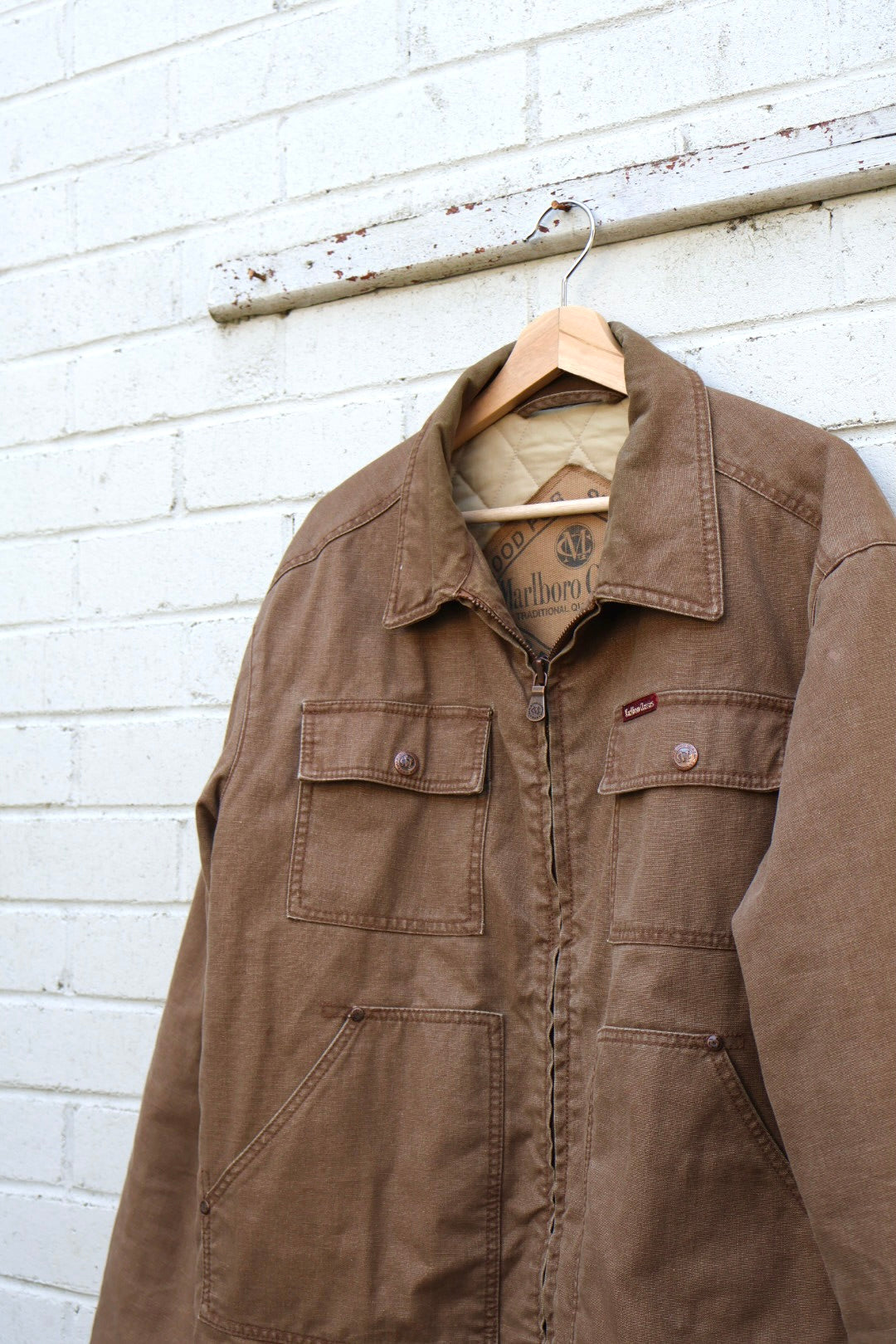 Marlboro Classics Vintage Canvas Cotton Brown Jacket