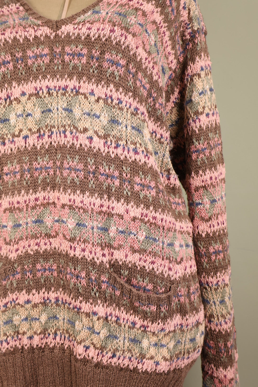 Ralph Lauren Vintage Fair Isle Hand Knit Jumper