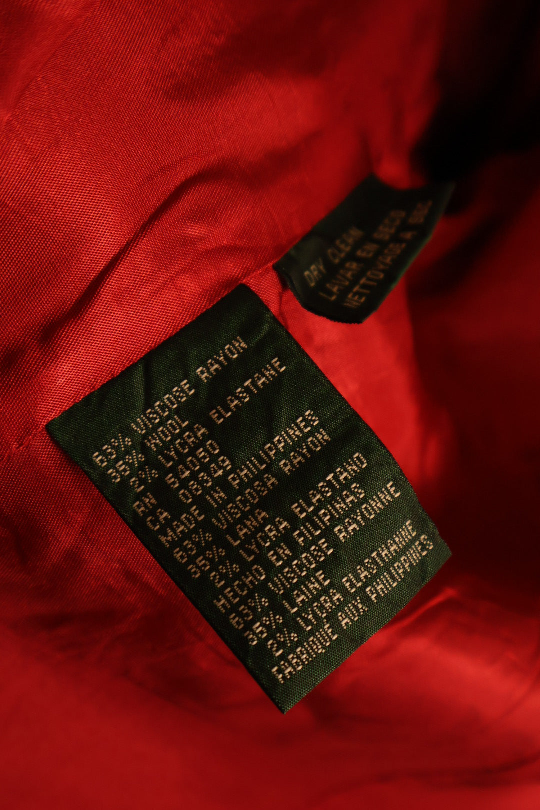 Ralph Lauren Navy Blue Vintage Blazer with Gold Accents