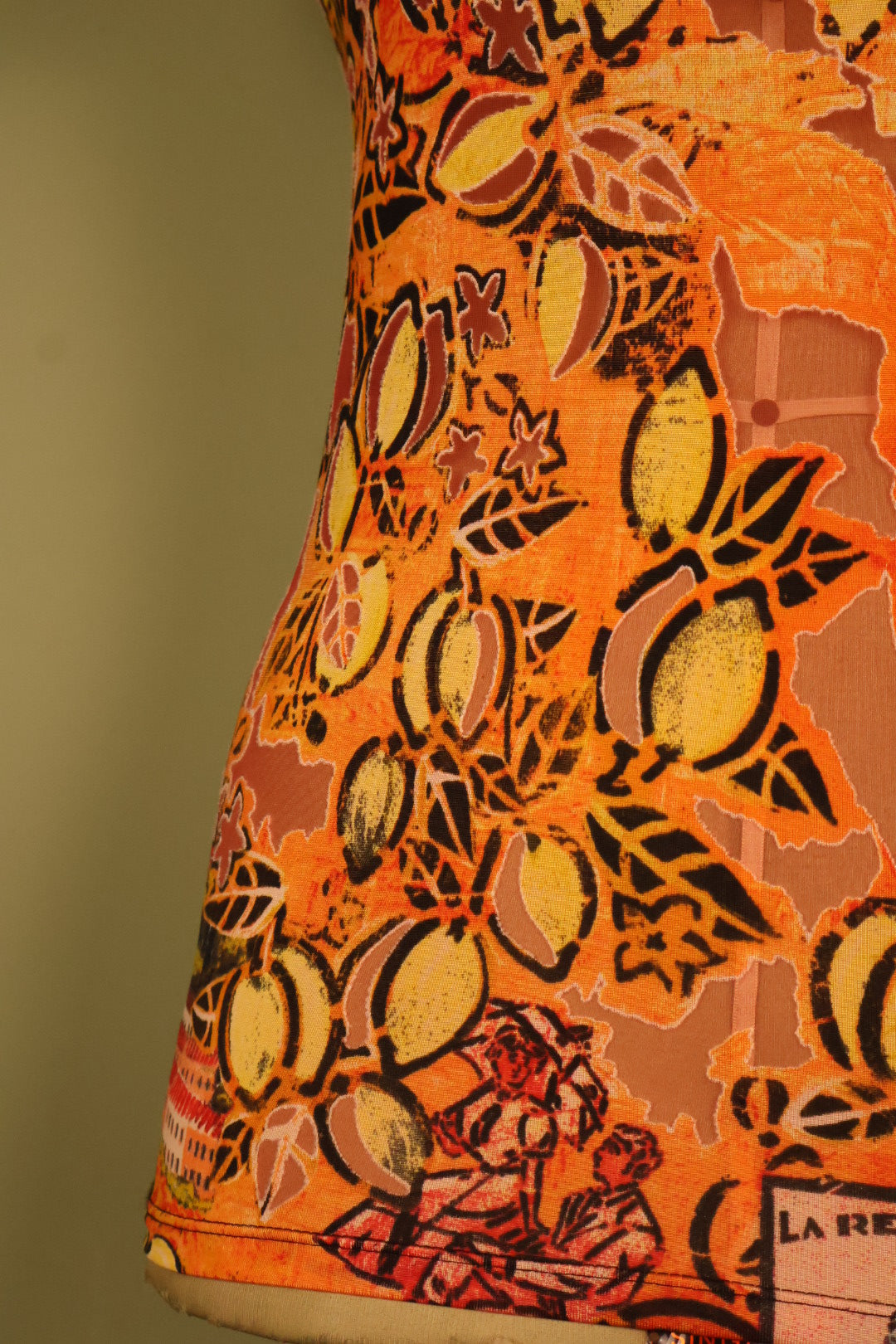 Save the Queen Vintage Italian Designer Mesh Top