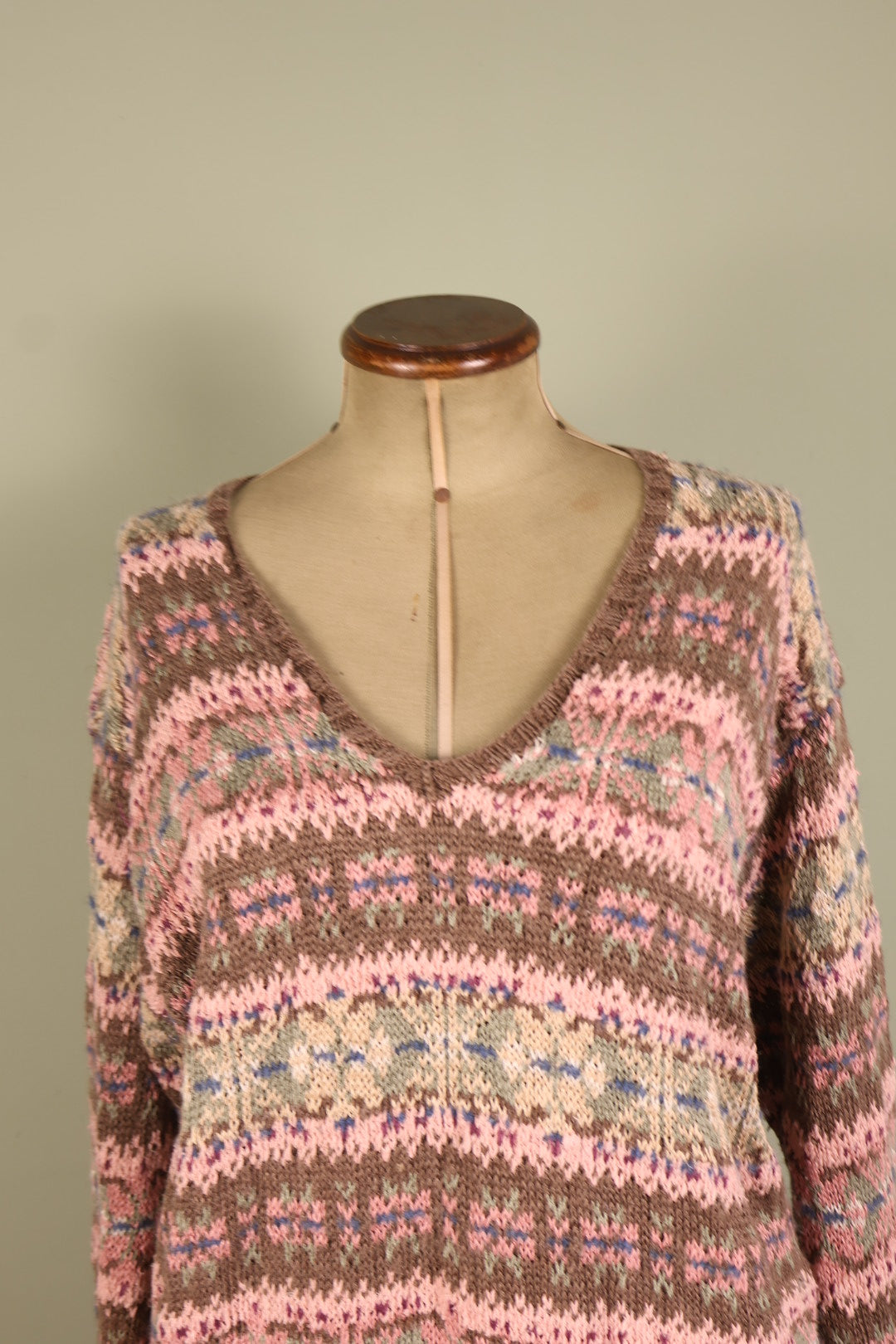 Ralph Lauren Vintage Fair Isle Hand Knit Jumper