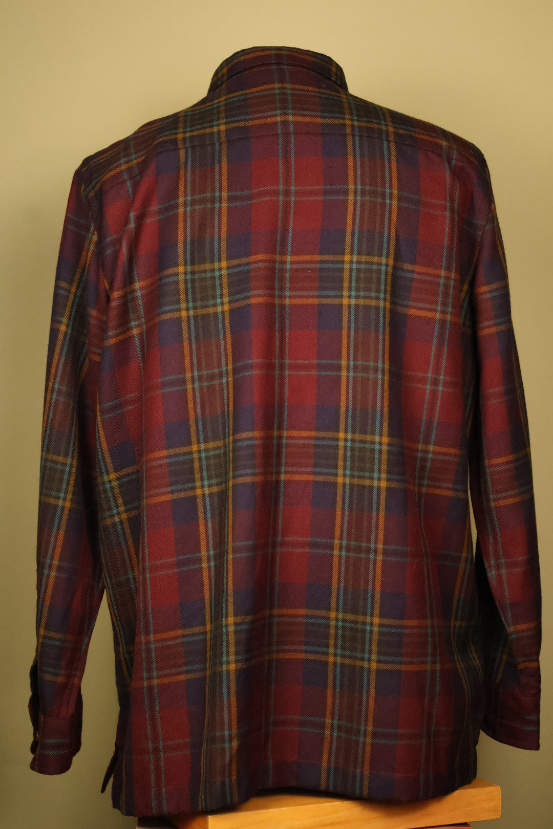 Ralph Lauren Tartan Check Plaid Full Zip Collared Wool Jacket