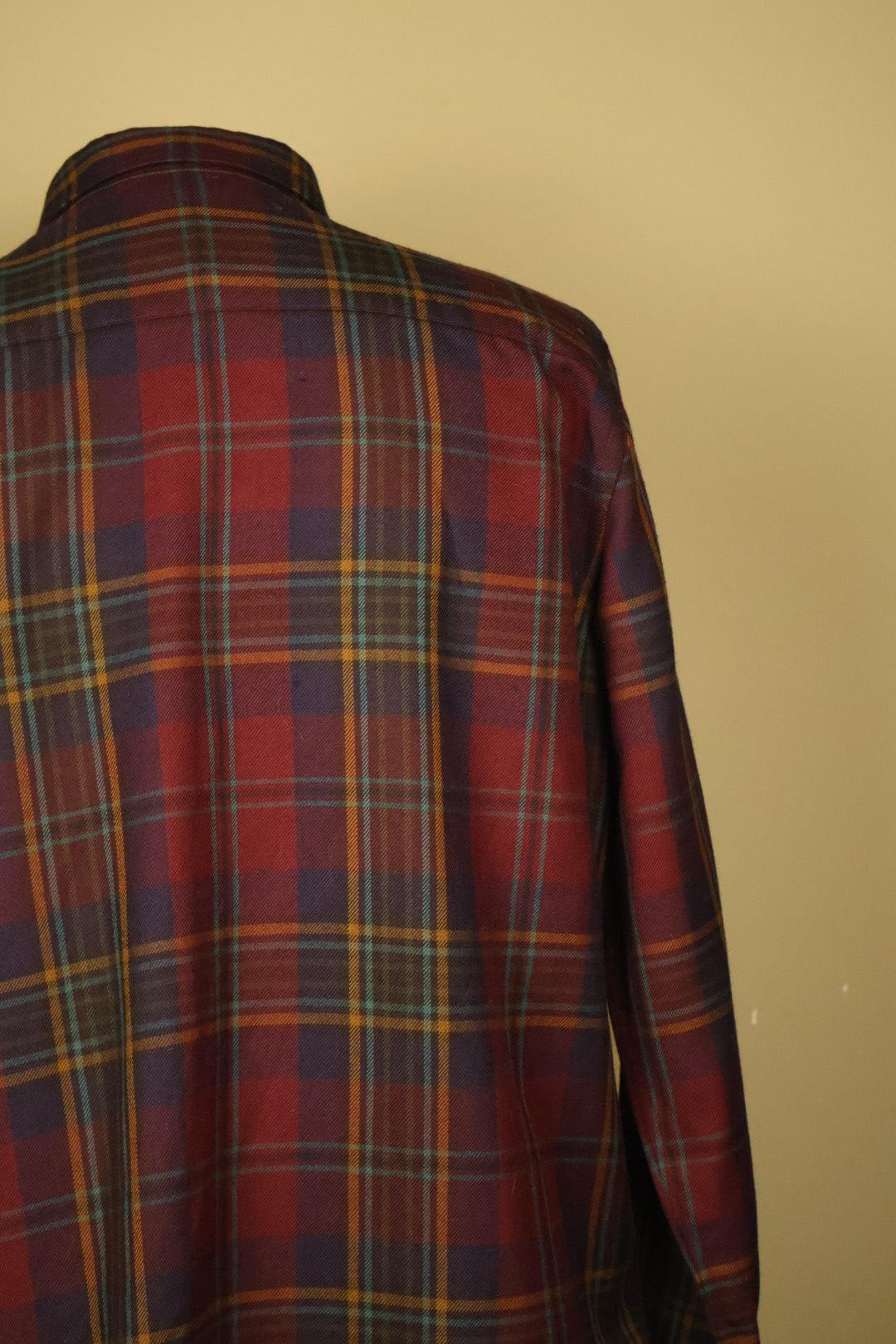 Ralph Lauren Tartan Check Plaid Full Zip Collared Wool Jacket