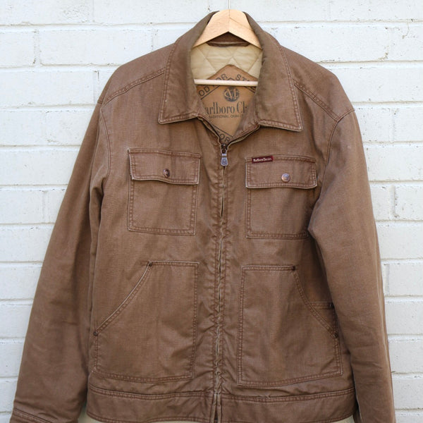 Marlboro Classics Vintage Canvas Cotton Brown Jacket