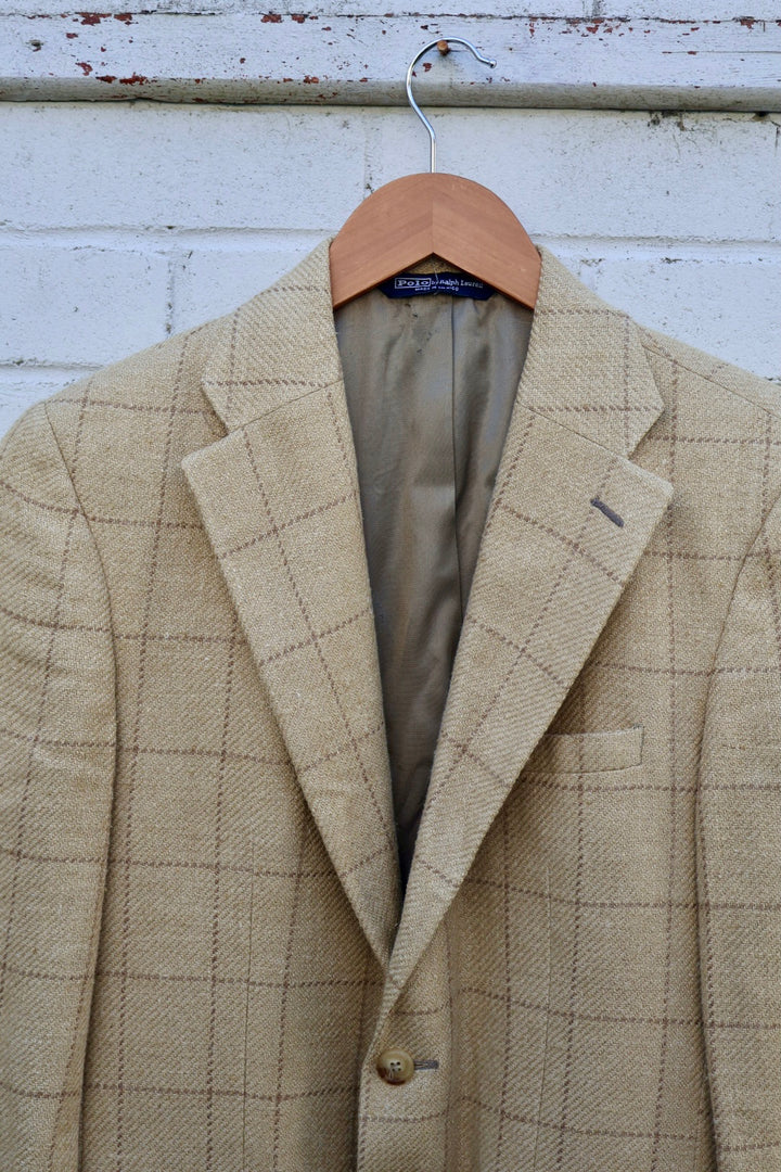 Ralph Lauren Vintage Tweed Silk and Linen Blazer