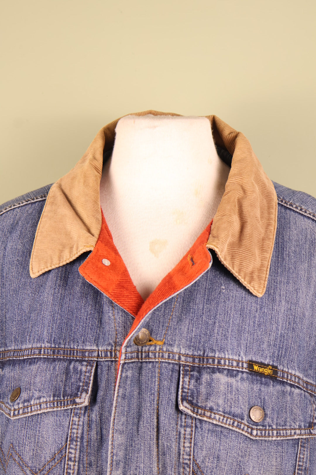 Vintage Wrangler Denim Trucker Jean Jacket Blanket Lined