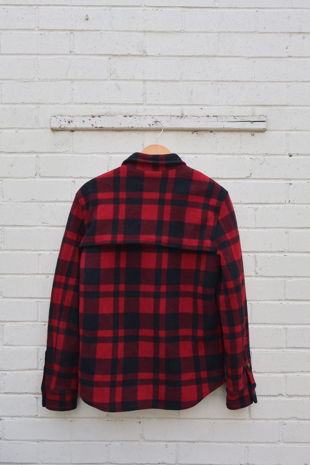 Polo Ralph Lauren Red Plaid Check Quilted Lined Fleece Jacket