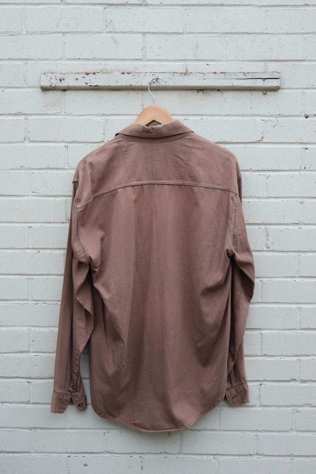 Camel Trophy Brown Long Sleeved Button Up Shirt Adventure