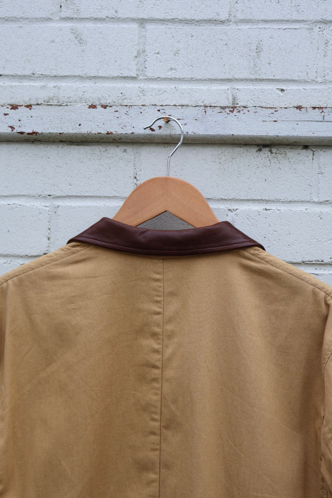 Marlboro Classics Cotton Brown Leather Collar Light Jacket