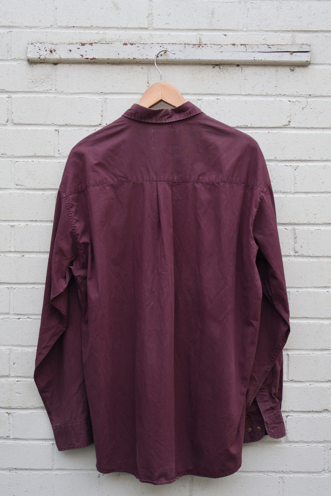 Lee Vintage 90’s Dark Burgundy Button Up Shirt