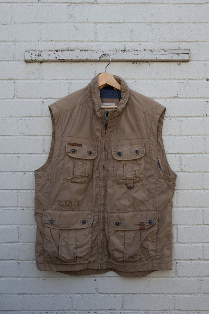 Camel Active Vintage Messenger Cargo Gilet Vest