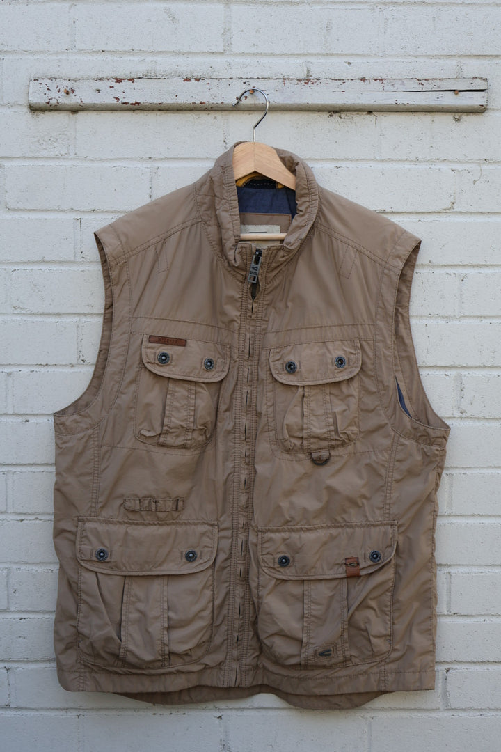 Camel Active Vintage Messenger Cargo Gilet Vest