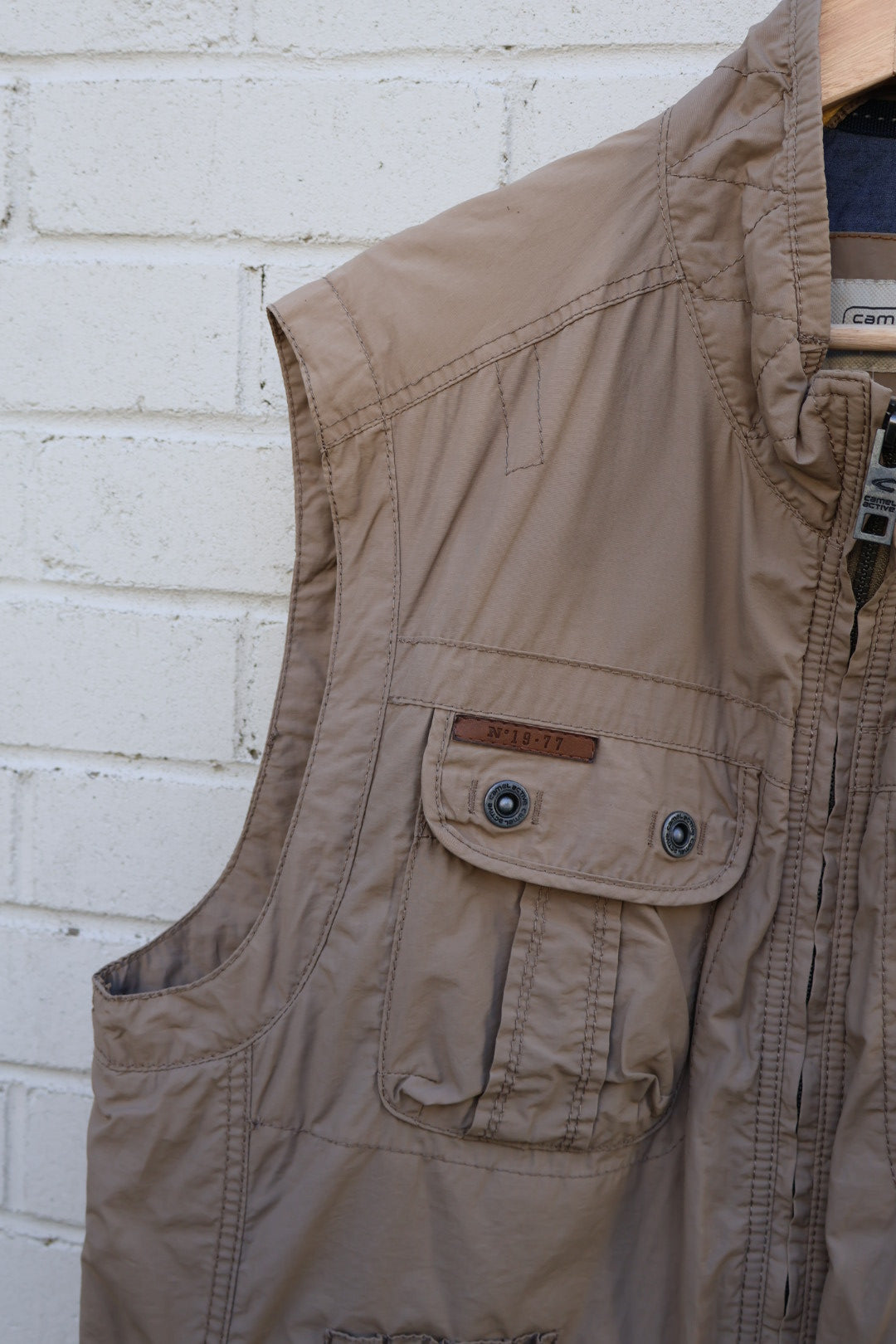 Camel Active Vintage Messenger Cargo Gilet Vest