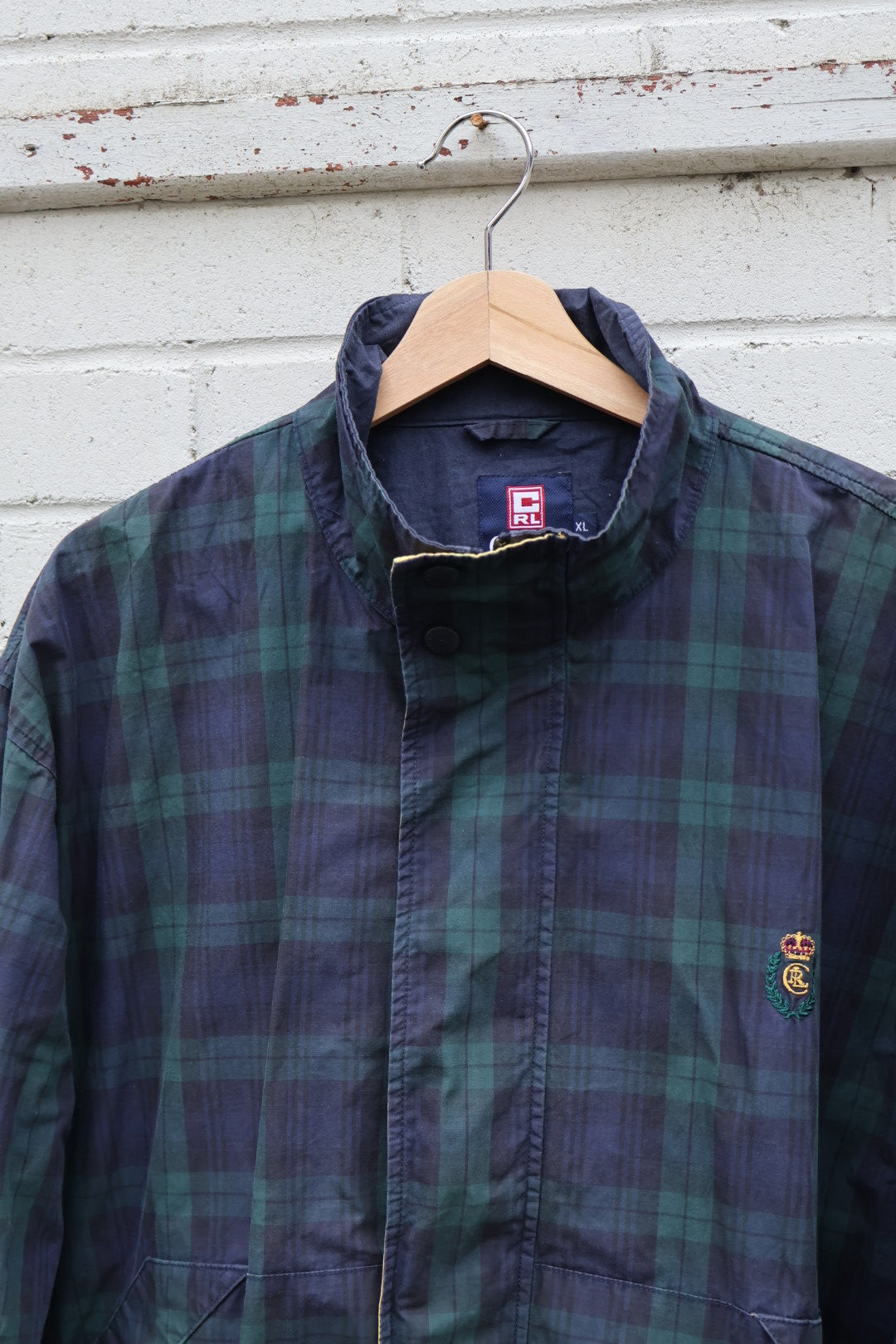 Ralph Lauren Chap Vintage 90’s Check Plaid Windbreaker Jacket