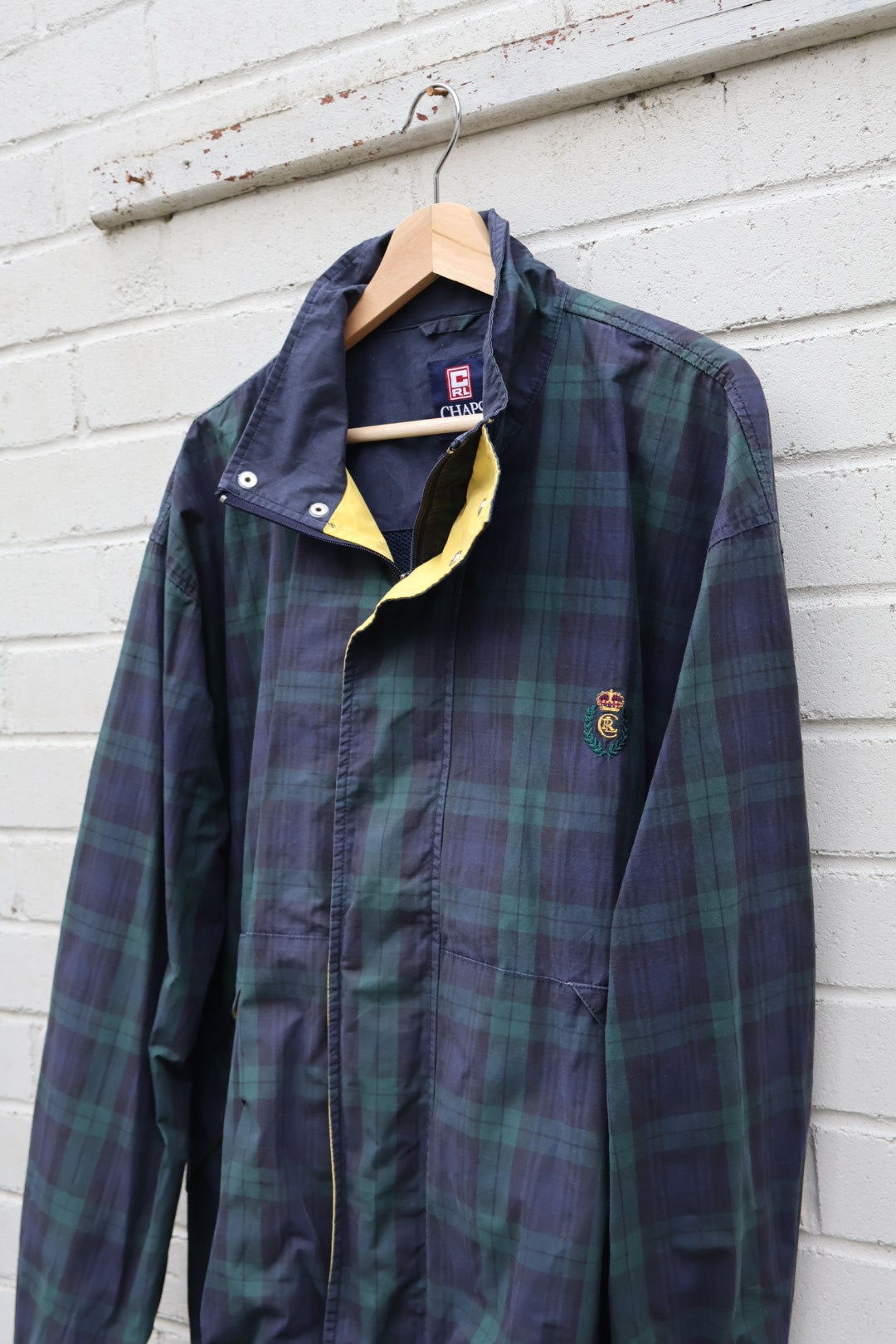 Ralph Lauren Chap Vintage 90’s Check Plaid Windbreaker Jacket