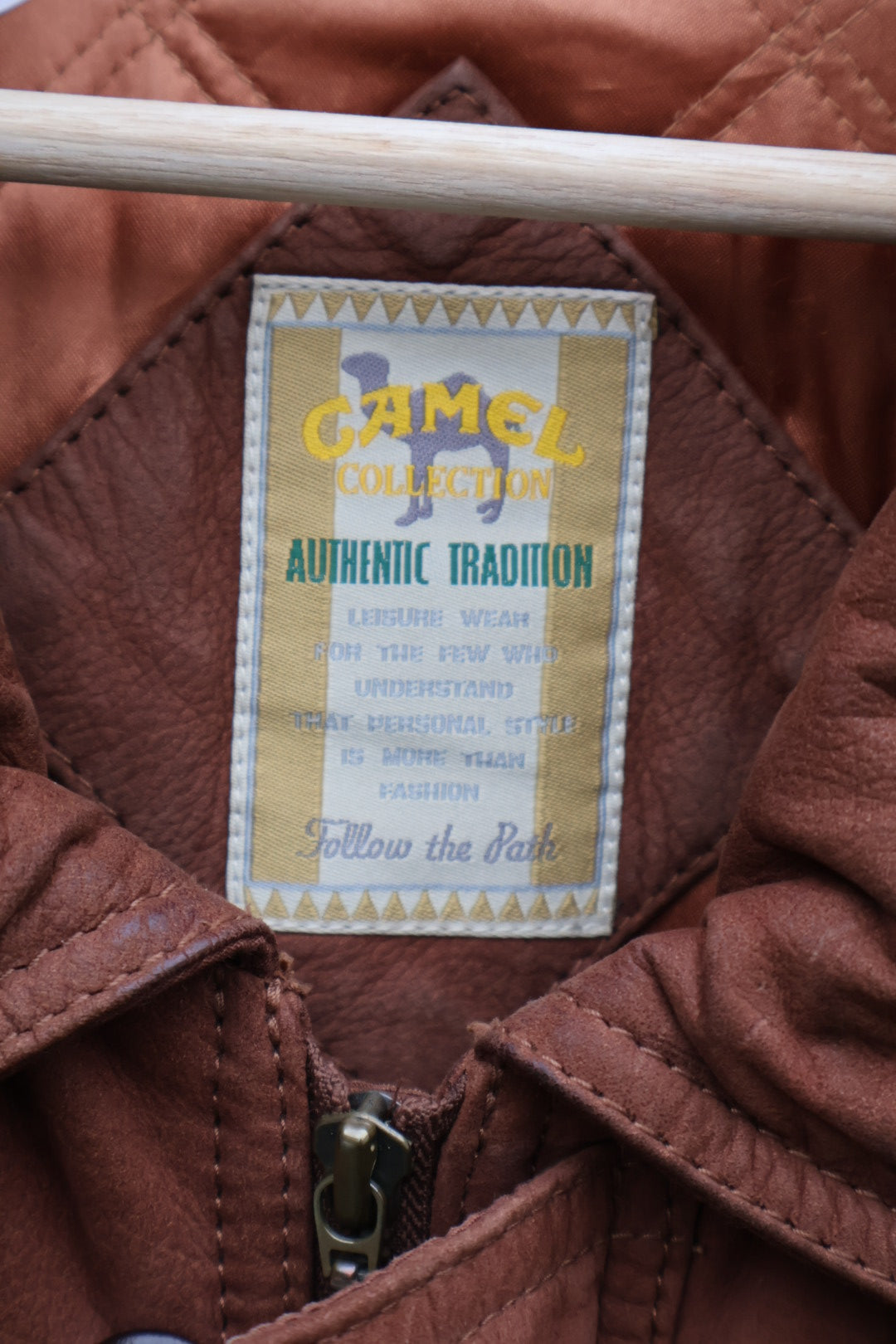 Camel Trophy Original 80’s Tan Brown Leather Suede Thick Heavy Coat