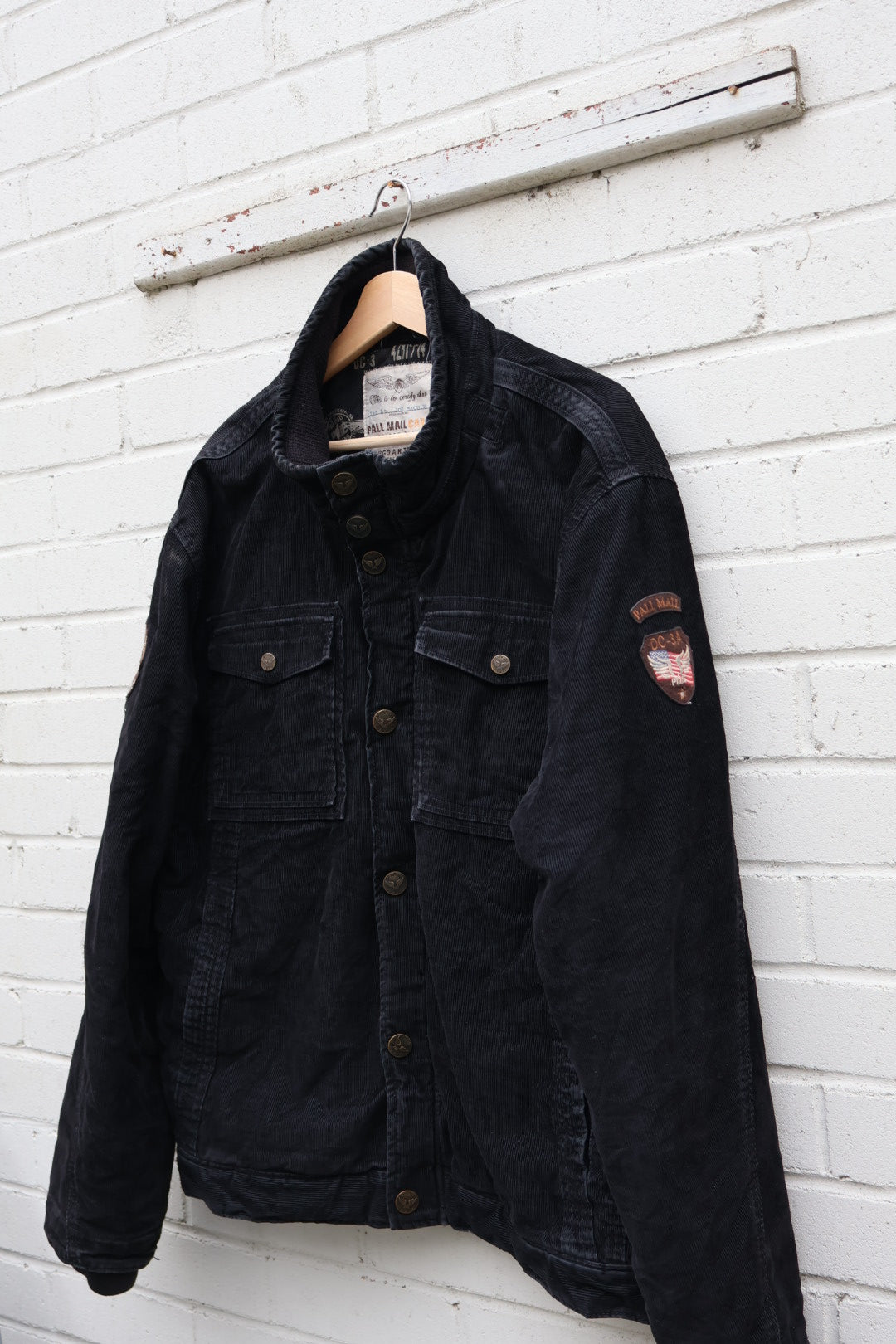 Pall Mall Vintage Black Corduroy American Jacket