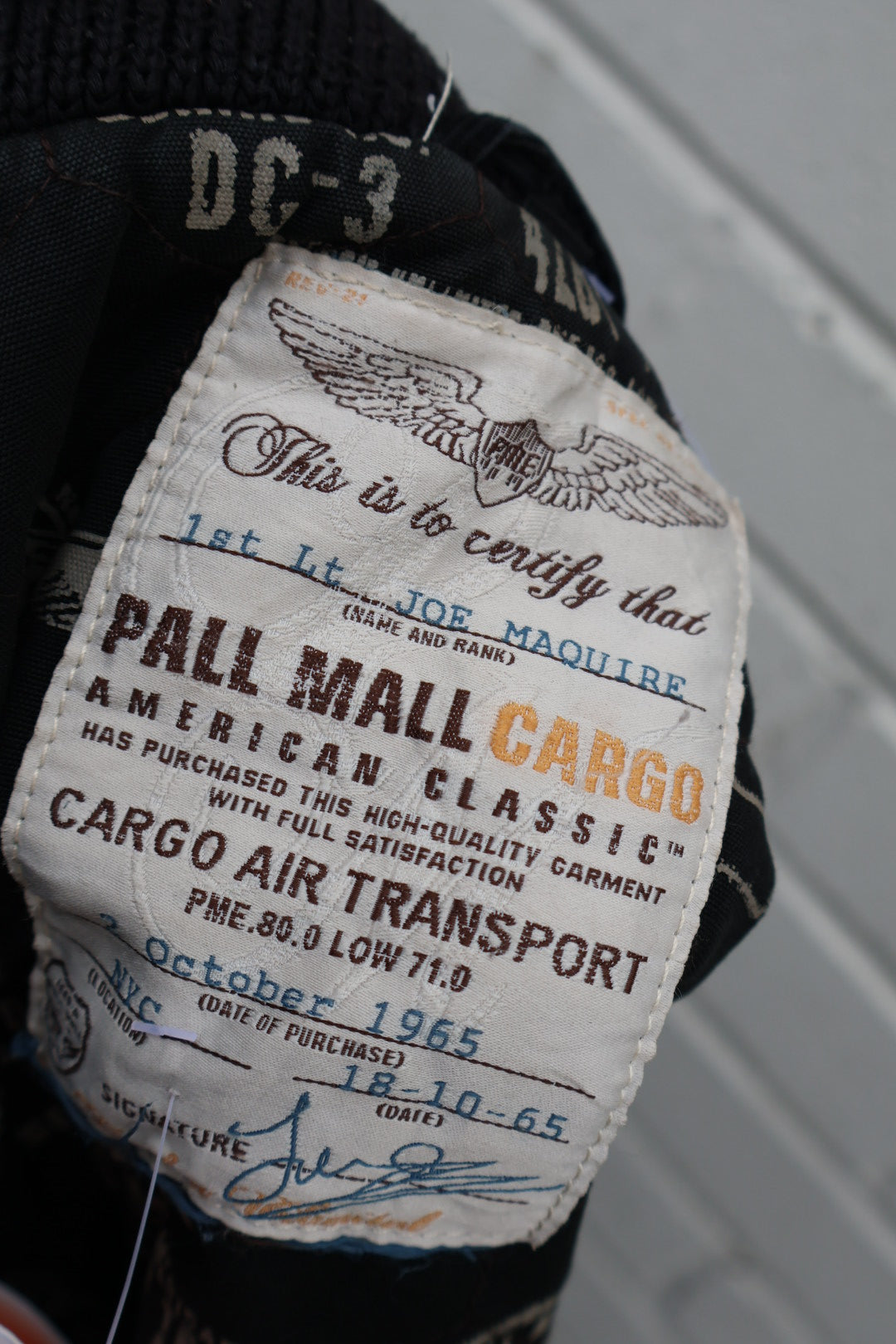 Pall Mall Vintage Black Corduroy American Jacket