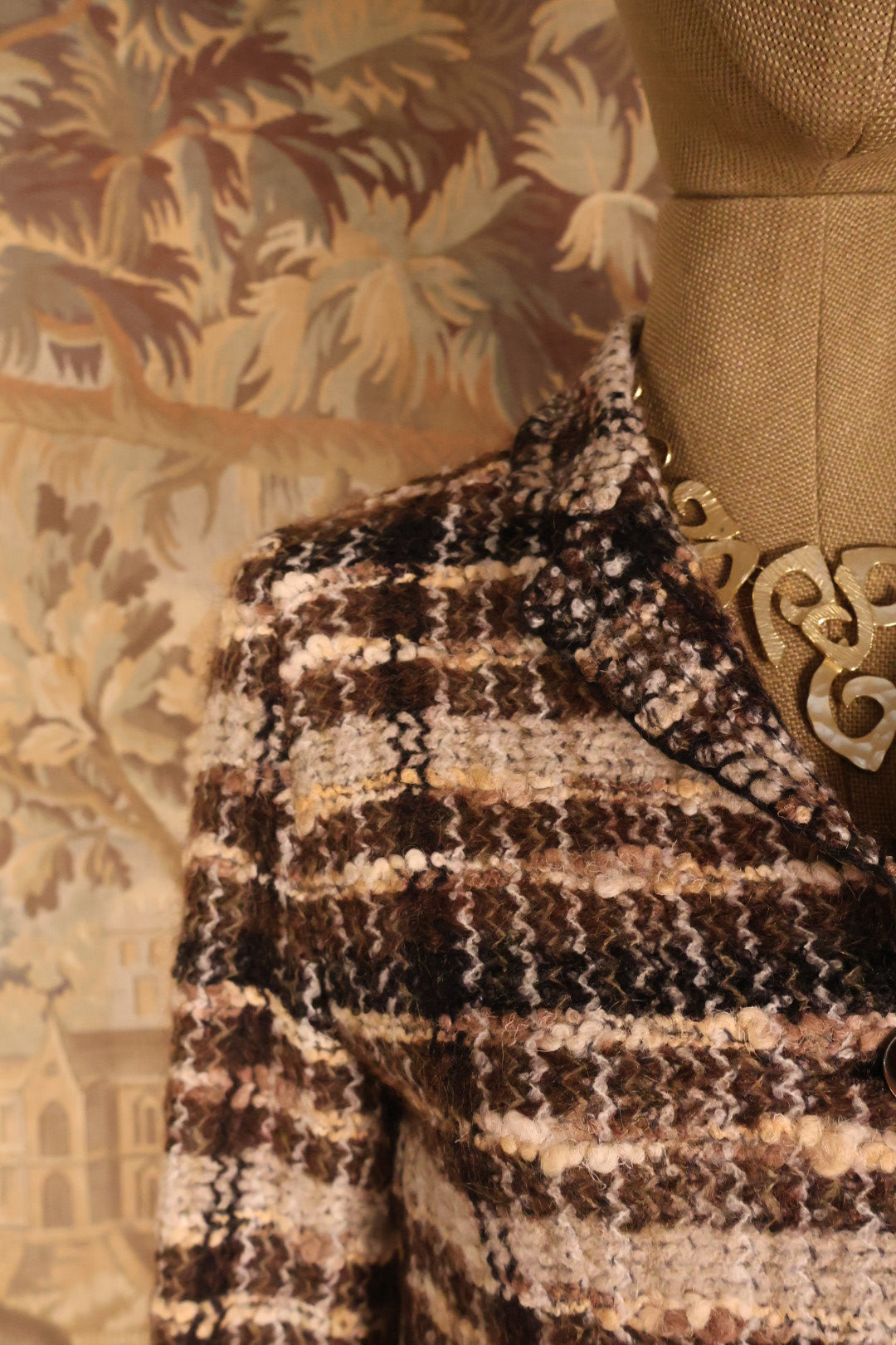 Moschino Couture Brown Tweed Blazer