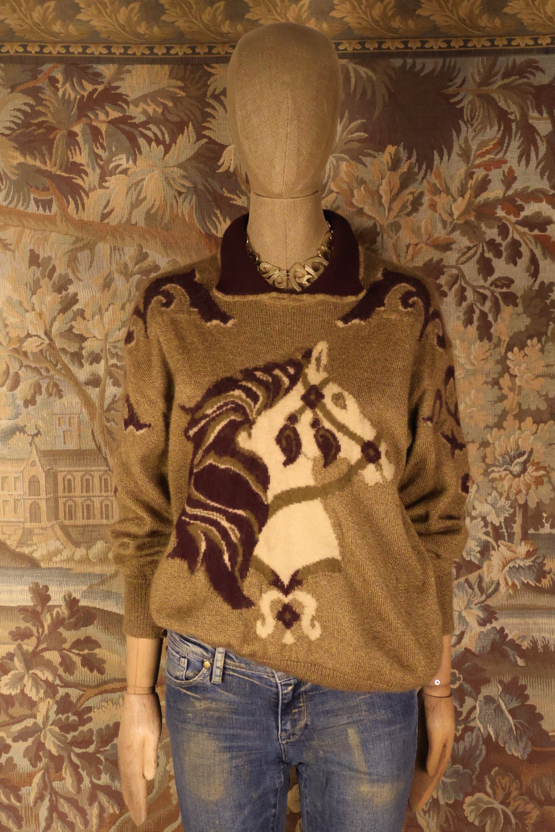 Escada Designer Vintage Horse Jumper