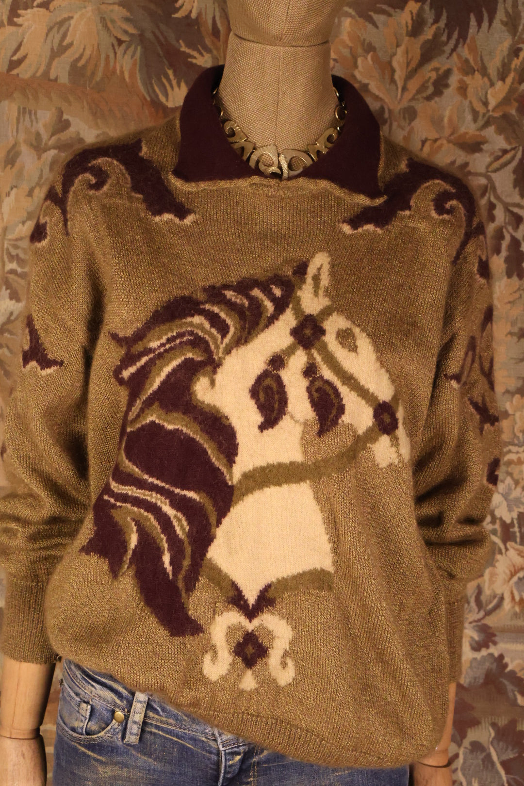 Escada Designer Vintage Horse Jumper