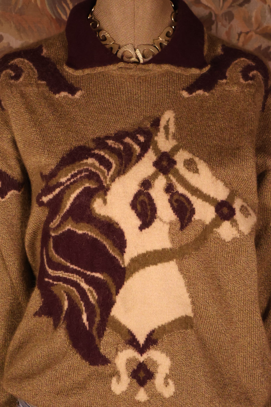 Escada Designer Vintage Horse Jumper