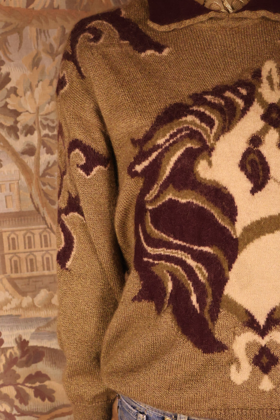 Escada Designer Vintage Horse Jumper